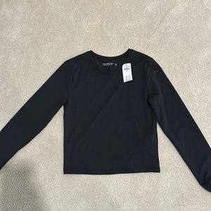 Black long sleeve top